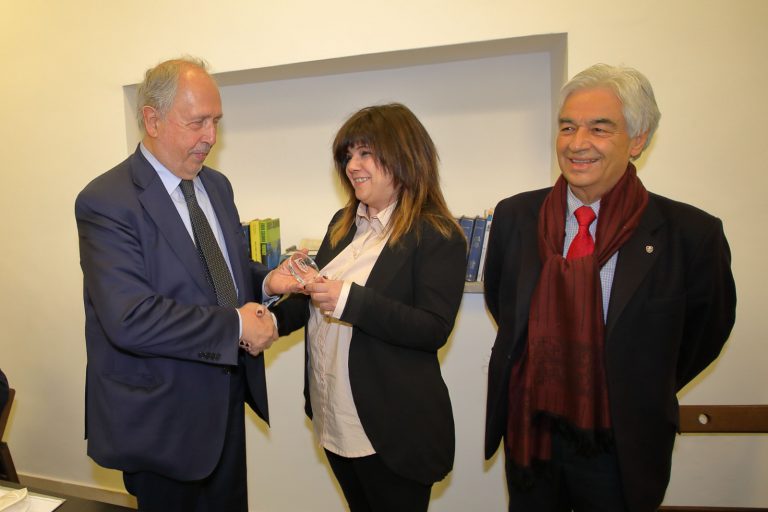 La cerimonia di consegna del  premio Cronista dell’Anno ad Adelaide Pierucci