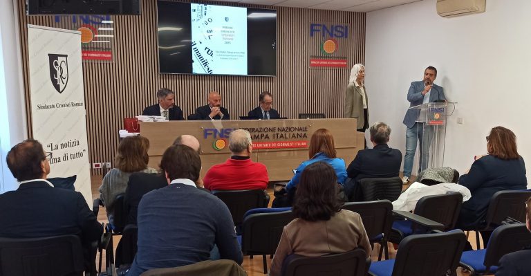 IL PREMIO SINDACATO CRONISTI ROMANI A CANCELLATO, MUOLO E GRASSO